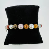 Nature Armband MEN – Tahitiperlen, Natürlicher Jaspis