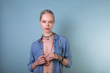 Natürliche Mittelmeer Koralle, Tsavorite und Signature Tahiti Perlen- Sundown Necklace