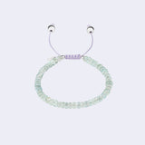 Natürliches Aquamarin-Armband mit Sterlingsilber-Perle