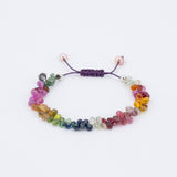 Luxus-Armband mit 55 Karat bunten Tropfen Saphiren  –  Fantasy Bracelet