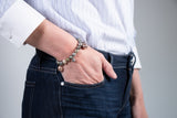 Armband mit Tahitiperlen, Diamant Pavé & Barockperlen - Dancing Rockstar Bracelet