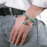 Unbehandeltes Türkis Armband mit Tahiti Perlen – Turquoise Bracelet