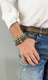 Moonlight Dancer Armband MEN – Barocke Tahitiperlen, Luxuriöses Design