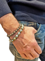 Moonlight Dancer Armband MEN – Barocke Tahitiperlen, Luxuriöses Design