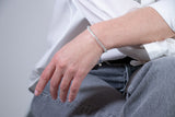 Natürliches Aquamarin-Armband mit Sterlingsilber-Perle
