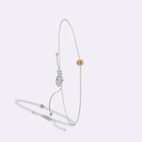 14k Gold Diamant Armband „Invictus“ - Snow White