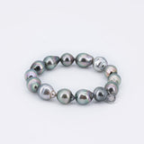 Luxus Armband mit Barocken Tahitiperlen & Gummizug – Moonlight Dancer Bracelet