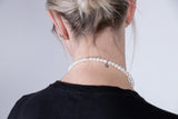 Offener Choker mit Süßwasser- und Tahiti-Perlen - No Piercing Choker