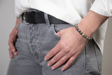 Luxus Armband mit Grauen Tahitiperlen  – Nude Rockstar Bracelet