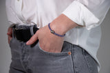 Tansanit-Armband mit Tahiti Perle - Purple Pearl Bracelet