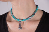 Armband/ Halskette mit Türkis, Tahiti Perlen und schwarzen Diamanten - Turquoise Bond