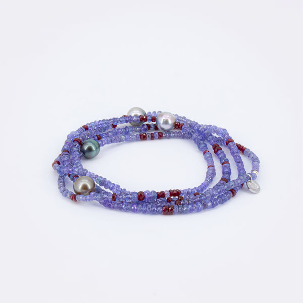 Purple Red River Necklace
